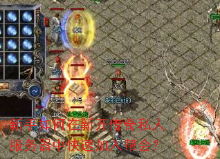 新手如何在新开传奇私人服务器中快速加入帮会? 新手如何在新开传奇私人服务器中快速加入帮会?
