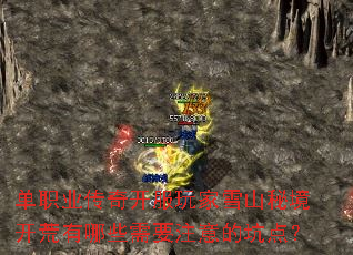 单职业传奇开服玩家雪山秘境开荒有哪些需要注意的坑点? 单职业传奇开服玩家雪山秘境开荒有哪些需要注意的坑点?