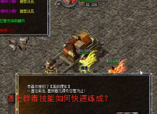 道士群毒技能如何快速练成? 道士群毒技能如何快速练成?