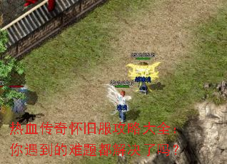 热血传奇怀旧服攻略大全:你遇到的难题都解决了吗? 热血传奇怀旧服攻略大全:你遇到的难题都解决了吗?