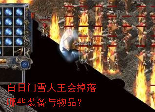 白日门雪人王会掉落哪些装备与物品? 白日门雪人王会掉落哪些装备与物品?