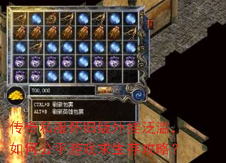 传奇私服怀旧版外挂泛滥,如何公平游戏求生存攻略? 传奇私服怀旧版外挂泛滥,如何公平游戏求生存攻略?
