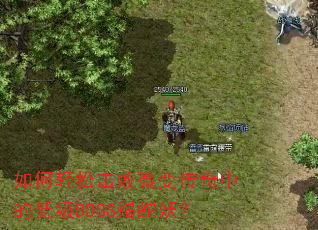 如何轻松击败微变传奇中的低级BOSS蝎蛇妖? 如何轻松击败微变传奇中的低级BOSS蝎蛇妖?