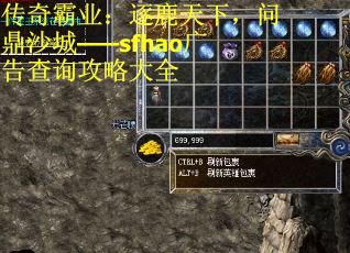 传奇霸业：逐鹿天下，问鼎沙城——sfhao广告查询攻略大全