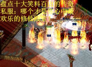 盘点十大笑料百出的传奇私服：哪个才是你心中最欢乐的修仙殿堂？