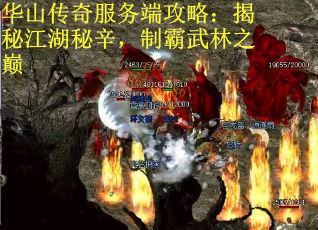 华山传奇服务端攻略:揭秘江湖秘辛,制霸武林之巅