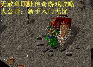 无赦单职业传奇游戏攻略大公开：新手入门无忧