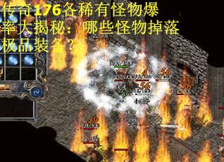 传奇176各稀有怪物爆率大揭秘：哪些怪物掉落极品装备？