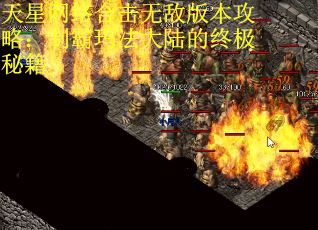 天星网络合击无敌版本攻略：制霸玛法大陆的终极秘籍
