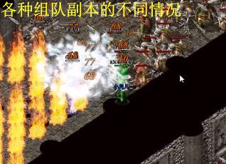 各种组队副本的不同情况