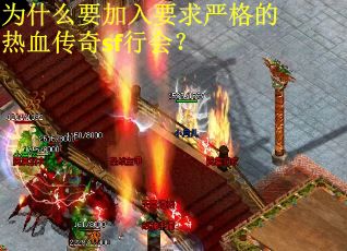 为什么要加入要求严格的热血传奇sf行会？