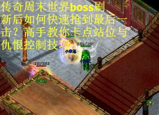 传奇周末世界boss刷新后如何快速抢到最后一击?高手教你卡点站位与仇恨控制技巧
