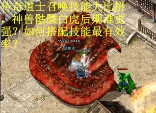 传奇道士召唤技能大比拼，神兽骷髅白虎后期谁更强？如何搭配技能最有效率？