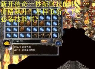 新开传奇一秒新区技能书价格飙升？怎样低价入手必备技能书？
