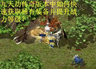 九天劫传奇版本中如何快速获取稀有装备并提升战力等级？