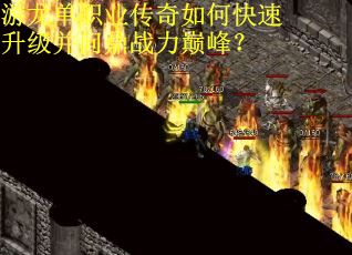 游龙单职业传奇如何快速升级并问鼎战力巅峰？